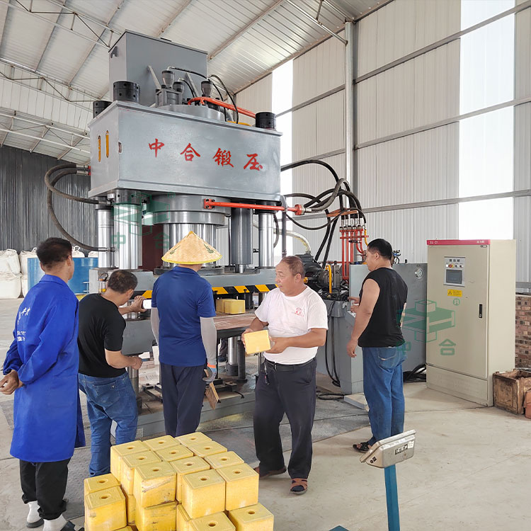 1000噸牛羊舔磚液壓機客戶現場.jpg 1000噸牛羊舔磚液壓機客戶現場.jpg