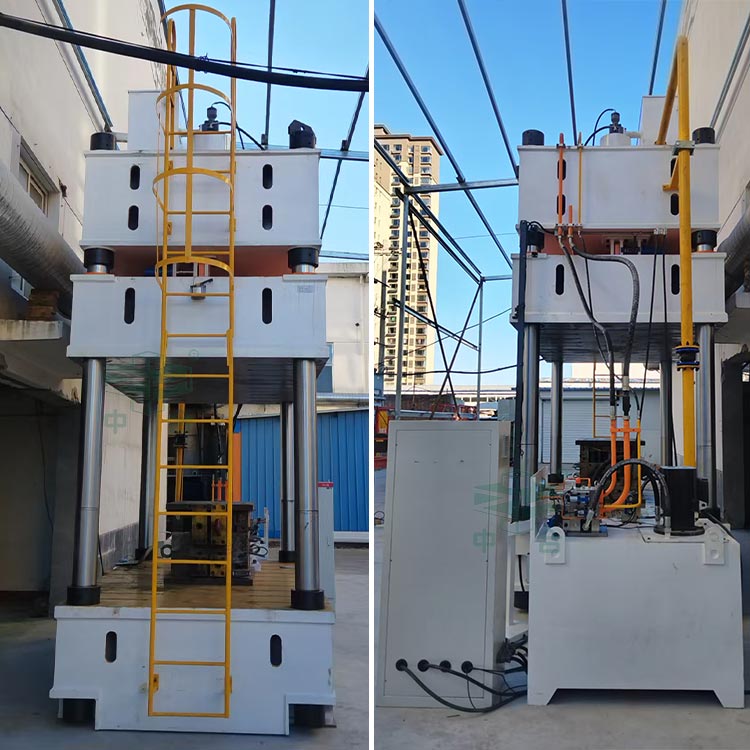 400噸三梁四柱液壓機安裝完成.jpg 400噸三梁四柱液壓機安裝完成.jpg