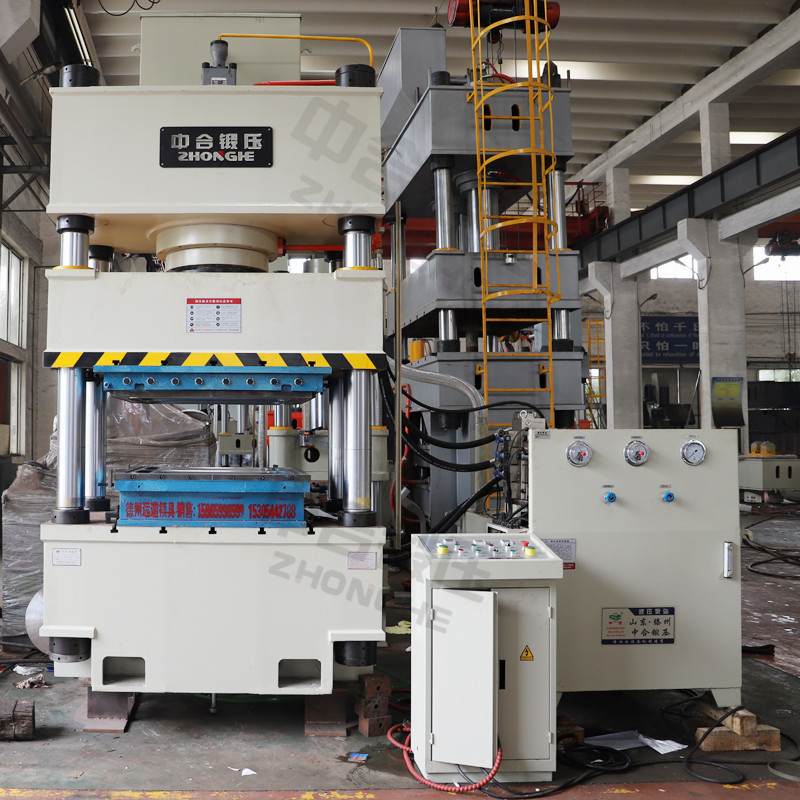 不銹鋼水箱板成型設備_400噸液壓機_四柱拉伸機(圖3) 不銹鋼水箱板成型設備_400噸液壓機_四柱拉伸機(圖3)